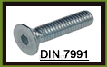 DIN 7991 - inbusové šrouby se zápustnou hlavou 7991